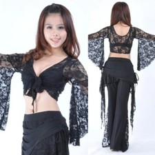Lace pants  lace blouse advanced belly dance practice suit clothing wholesale