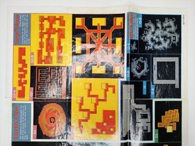 Final Fantasy 1990 Nintendo NES Dungeon Maps / Item Chart NES-FF-USA(A)