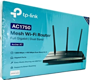 TP-Link AC1750 Smart Router Archer A7 Full Gigabit Dual Band Wi-Fi Wireless USB