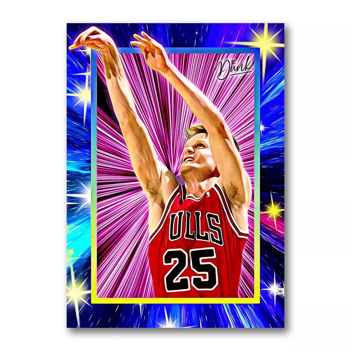 Steve Kerr Swish Upon A Star Sketch Card Limited 01 20 Dr. Dunk
