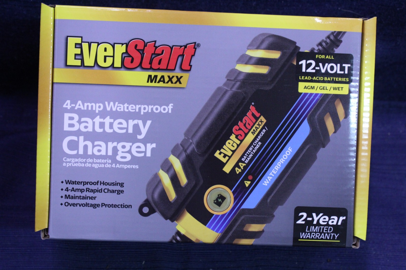 Everstart Maxx 4 Amp Waterproof 12v Automotive and Marine Battery