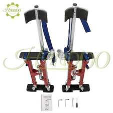 Aluminum Drywall Stilts 18"-30" Adjustable Tool For Painting Painter Taping Red