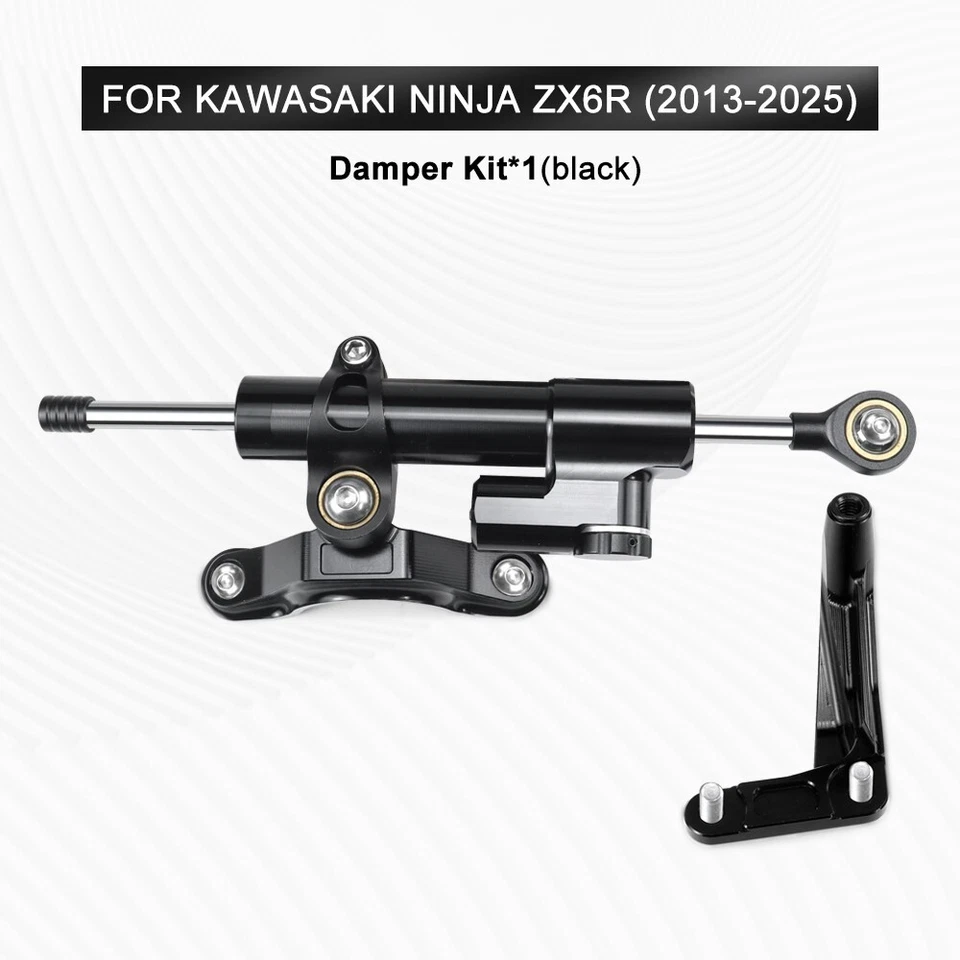 ZX-6R NUEVO Soporte Amortiguador Para Kawasaki Ninja ZX-6R 2013-2025 Kit Amortiguador Dirección Foto 2 de 4