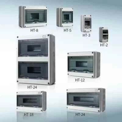 SOL-TEC Kleinverteiler IP65 Wasserdicht Außen Aufputz Sicherungskasten Verteilerkasten