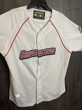 Cooperstown Collection Baseball Jersey/Green Monster Village Patched Adult XL