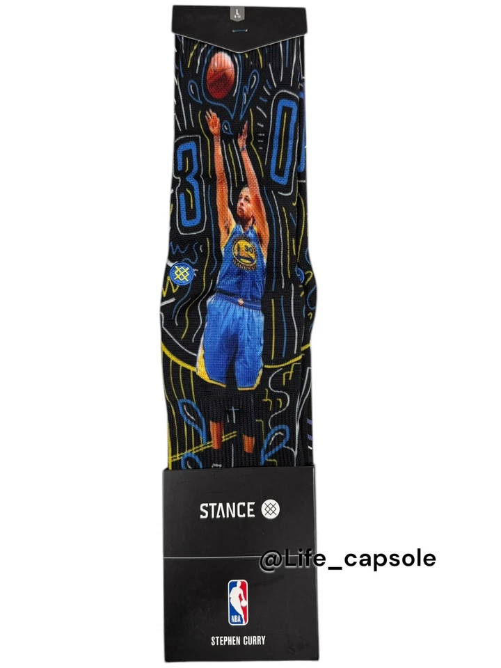 Calcetines Stance Curry Warriors talla 9-12 para hombre NBA Golden State Stephen 30 🏀 Nuevos con etiquetas Foto 2 de 4
