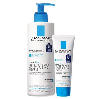 	Lipikar Daily Repair Moisturizing Lotion Set Full & Travel Size for Dry Skin	