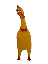 Screaming Rubber Chicken Rooster Squeaky Toy Children's Dog's
