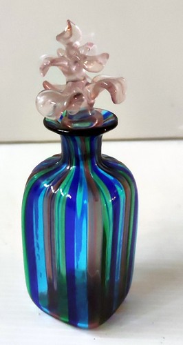 Flask Of Perfume Glass Blown Zanfirico Murano 1950 - Picture 7 of 8