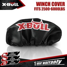 X-bull Winch Cover Waterproof Black Use For 2000-6000lbs Winch Universal