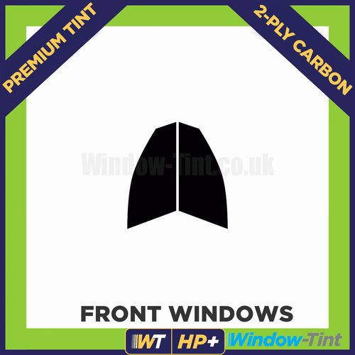 For Audi A6 4-door Saloon 2011+ Carbon Pre Cut Window Tint Front Premium HP+ - Picture 2 of 10