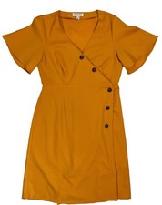 Woman Dress ASOS Unique21 Hero Button Wrap Dress Size 8