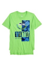 NFL Boy's XL 18-20 Seattle Seahawks Short Sleeve T-Shirt Tee Green Blue 1976