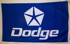 Dodge Blue & White Pentastar Premium Flag 3' x 5' Automotive Banner (USA Seller)