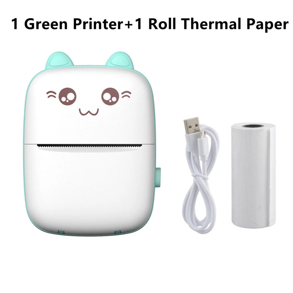 Portable Mini Thermal Printer Bluetooth Pocket Photo Printer Wireless Printing