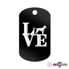 Love Coonhound Engraved Keychain GI Tag dog park coon hound Many Colors
