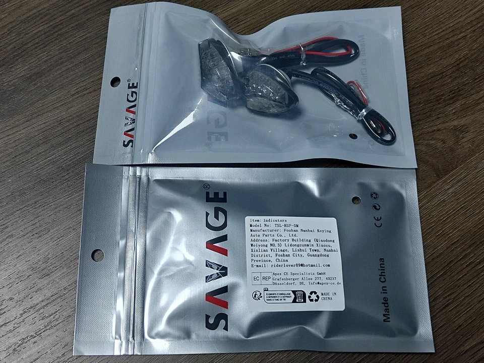 Indicador de flash de luz de seta LED frontal para HONDA VTR1000/F RVT1000R - Imagem 3 de 4