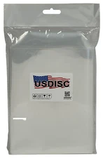 USDISC Plastic Sleeves 4mil 5.7 x 7.4, No Stitches, (Clear) Lot