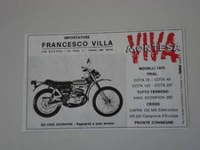 advertising Pubblicità 1973 MONTESA KING SCORPION 250