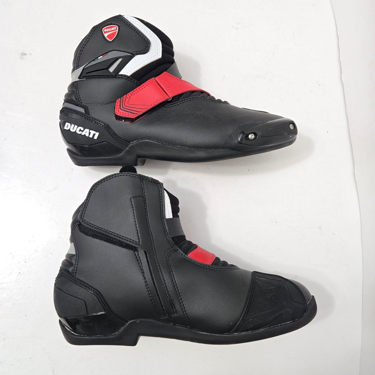 Ducati Stivaletti Theme Boots Men's 9-9.5 Unisex Black/Red Ducati Stivaletti Theme Boots Men's 9-9.5 Unisex Black/Red
