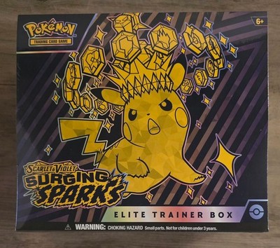 Pokemon TCG Surging Sparks Pikachu Sealed ETB Elite Trainer Box