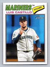 2026 Topps Heritage Luis Castillo Short Print SP #24 Seattle Mariners