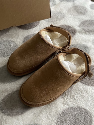 ❤️ Chestnut Outdoor Slipper Shoes Faux Fur Lined Size 37. BNIB. - Picture 4 of 7