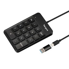 Targus AKP13GL Keypad Cable Connectivity Usb Type C Usb Type A Interface Black W