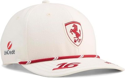 Scuderia Ferrari F1 Charles Leclerc Monaco GP 2026 Special Edition Hat Off White
