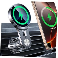 for 15W Magsafe Car Mount Charger【Long Arm】 Magnetic Wireless Car Charger 