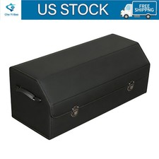 Universal Car Trunk Organizer Durable Leather Suv Cargo Storage Box With Lid Universal Car Trunk Organizer Durable Leather Suv Cargo Storage Box With Lid