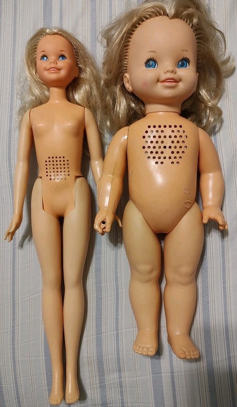 Lot Of 2 Vintage Dolls,1964 Chatty Patty & My Best Friend Cynthia 1971