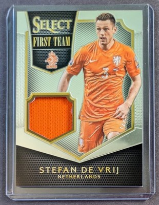 2015-16 Panini Select First Team Stefan De Vrij Silver #/199 Swatches Patch