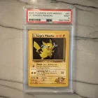 Pokemon Gym Heroes - Lt Surges Pikachu 81/132 PSA 9