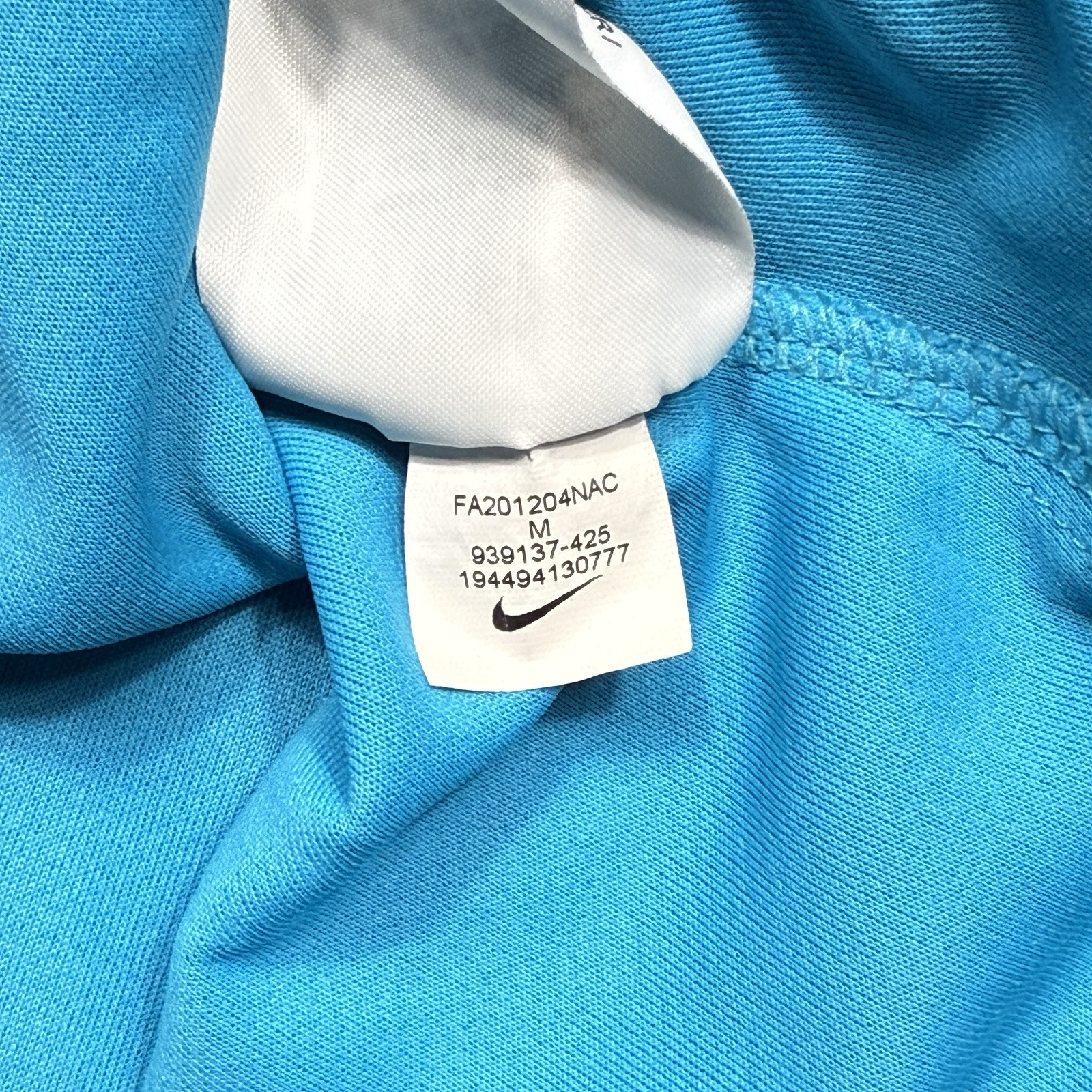 Nike Court Polo Shirt Mens Medium Blue Tennis Dry Team Standard Dri Fit Stretch thumbnail 6