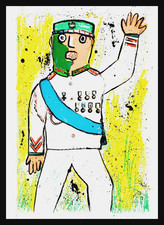 ENRICO BAJ - LITOGRAFIA   CM.  70 X 50  GENERALE