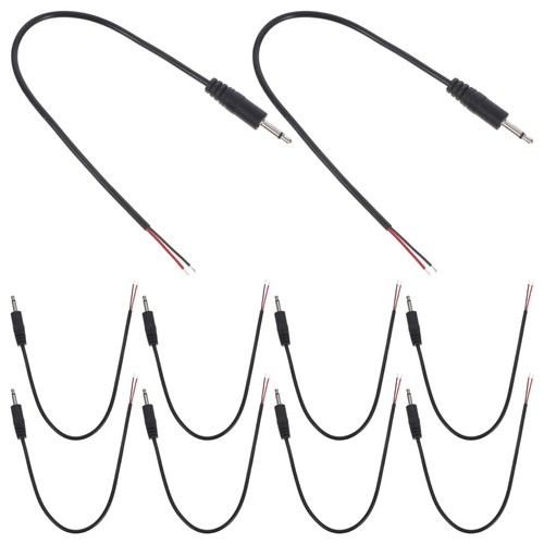 10 Pezzi Connettore per Cuffie Linea Audio Cavo Jack 3,5mm Spina Cavo Nudo - Foto 12 di 12