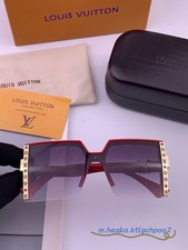 Louis Vuitton L6149 Women's Metal Square-Frame Sunglasses