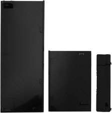 3 Replacement Door Slot Cover Lid Set for Nintendo Wii Console System Part Black
