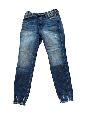 KANCAN Jeans Women s 28 Blue Distressed Blue Denim  Ankle Maurices