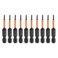 "10 StüCk T6 Torx Schraubendreherbits 5 Cm FüR 1/4\" Sechskant Magnet"