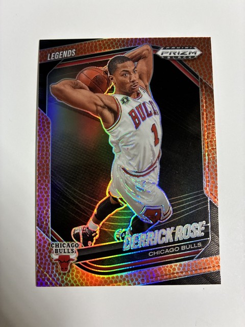 2024-25 Panini Prizm Black - Legends Derrick Rose Basketball Prizm /225