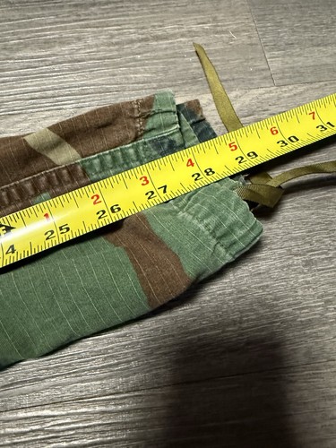 Vintage Army Woodland Camo Pants Small Short Hot Weather Combat Trousers Ripstop - Bild 6 von 7
