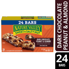 Nature Valley Chewy Granola Bars, Dark Chocolate Peanut Almond, 24 ct ,28.8 oz