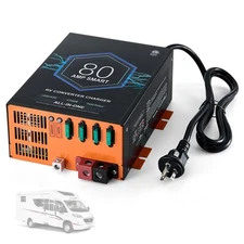 RV Converter 80 Amp 110V AC to 12V DC RV Power Converter Battery Charger