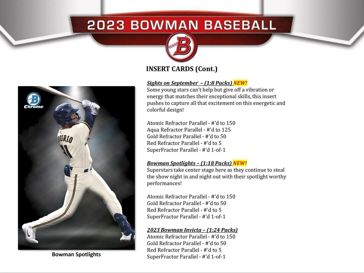 Topps 2023 Bowman Baseball Hobby Jumbo Box - 12 Packs for