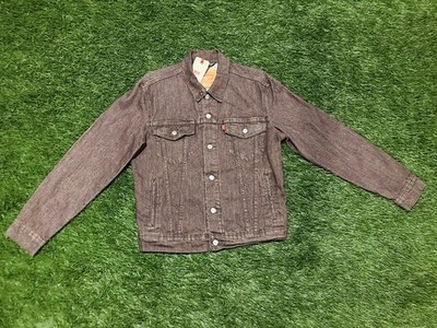 Levi s Denim Trucker Jacket Burgundy Color Men s Size Small New!!