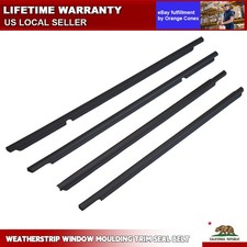 4x Weatherstrip Window Moulding Trim Seal Belt For 2003-2008 Toyota Corolla
