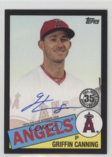 2020 Topps 1985 Baseball Series 2 Black /199 Griffin Canning #85A-GCA Auto 13qg