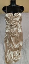 Betsy And Adam Classy Elegant/ Sexy Gold Party Dress Size 8 Perfect For Holidays